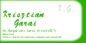 krisztian garai business card